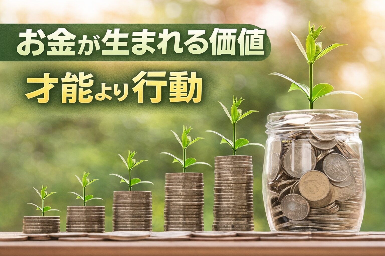 お金の価値　行動で稼ぐ