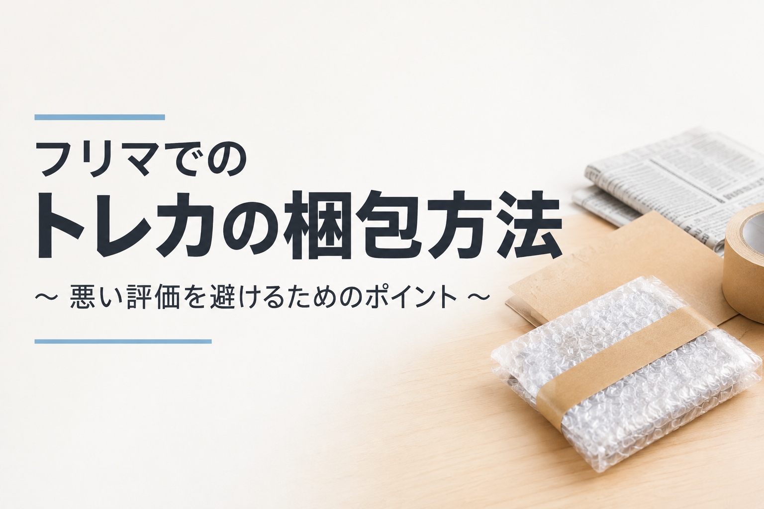 トレーディングカードの梱包例